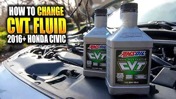 10th Gen Honda Civic AMSOIL CVT Transmission Fluid Change! - How to (DIY)