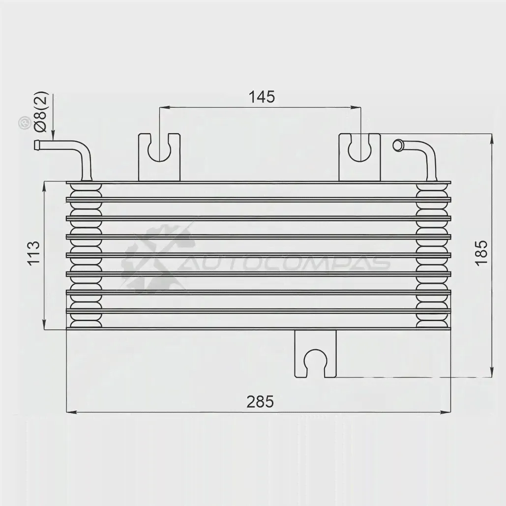 Радиатор охлаждения CVT NISSAN QASHQAI 06-13 SAT 1422817853 ST21606JD30D C3XO GG7-0