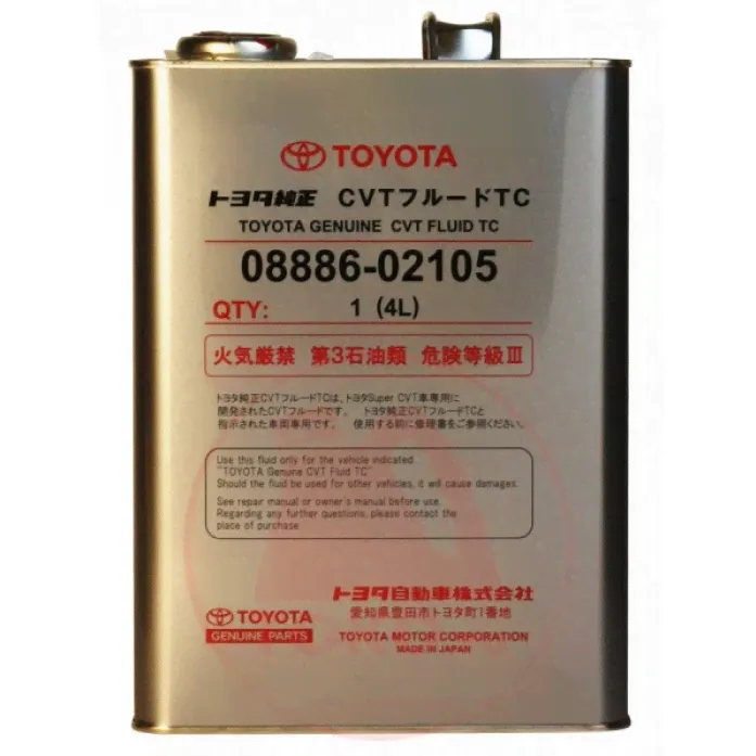 Масло трансмиссионное TOYOTA CVT Fluid TC 4л (Япония)