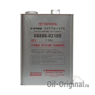 Трансмиссионное масло TOYOTA Genuine CVT Fluid TC (4л)