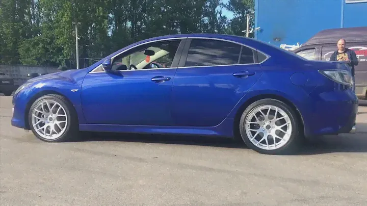 Установили диски PDW с параметрами 18x8,5 5x114,3 et42 и шинами sailun atrezzo 225/40/18 на Mazda6